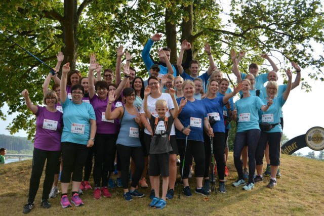 Teilnehmer des SMMP-Standortes Geseke beim diesjährigen Firmenlauf am Möhnesee